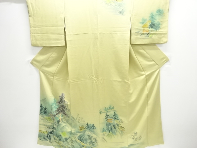 JAPANESE KIMONO / HOMONGI KIMONO / EMBROIDERY / MANOIR & TREES